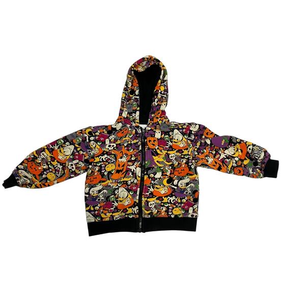 Disney Parks 2022 Youth Halloween Mickey and Friends Full Zip Hoodie Size XS - Picture 1 of 11